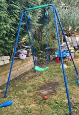 Single Metal Swing Set with