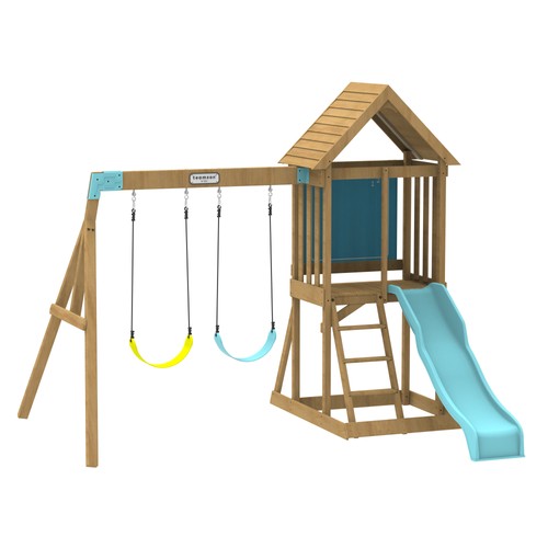 Wooden swing set - wooden,