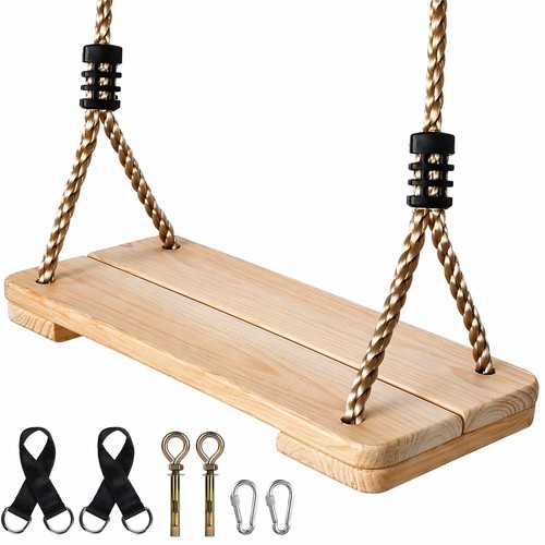 Wood tree swing seat wooden - seat,