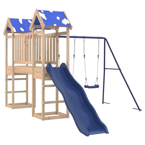 Outdoor playset solid - playset, wood