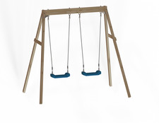 Kids Wooden Swing Set - Double