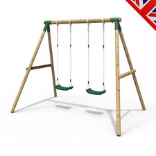 Rebo Kids Wooden Garden Swing