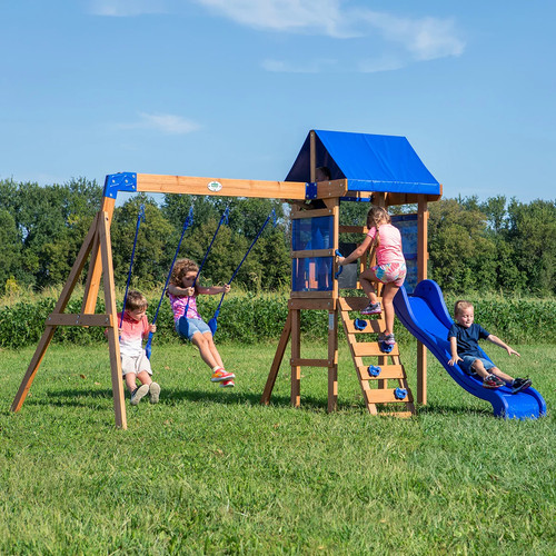 Wooden swing set playcentre - swing,