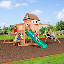 Wooden Swing Set Outdoor